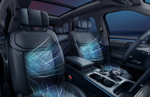 JAECOO J7 AWD kabin mewah dengan ambient light
